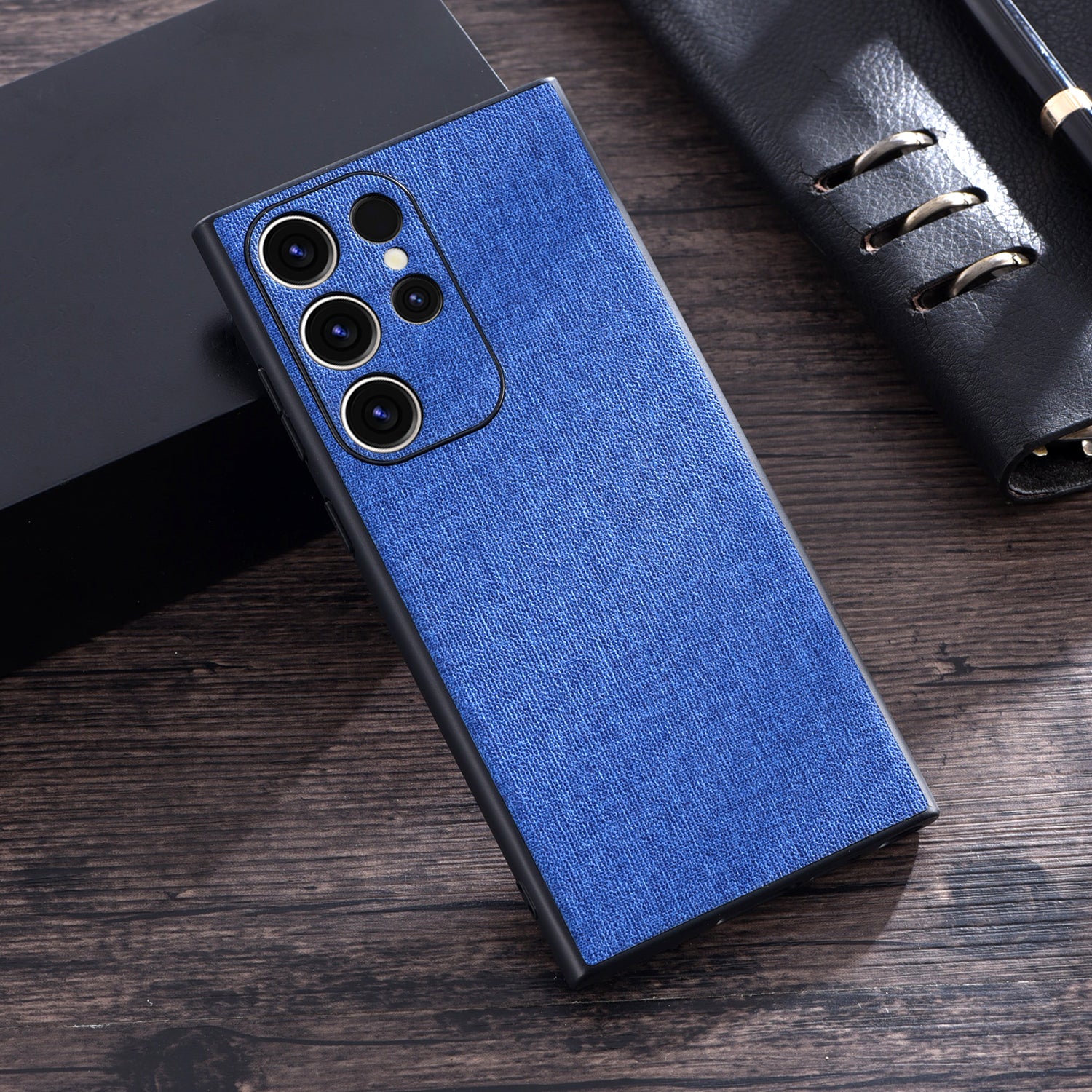 Cloth Texture PU + TPU Phone Case - For Samsung Galaxy S23 Ultra - mosaccessories