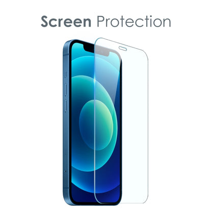 NORTHJO 3 in 1 TPU Clear Phone Case with Screen Film and Lens Film - For iPhone 12 mini