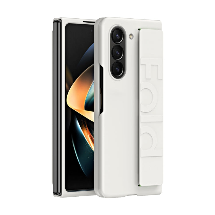 Elastic Wrist Grip Back Cover Phone Case - For Samsung Galaxy Z Fold7 / Fold6 / Fold8