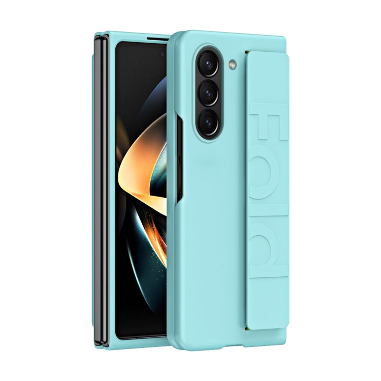 Elastic Wrist Grip Back Cover Phone Case - For Samsung Galaxy Z Fold7 / Fold6 / Fold8