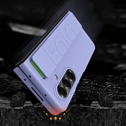 Elastic Wrist Grip Back Cover Phone Case - For Samsung Galaxy Z Fold7 / Fold6