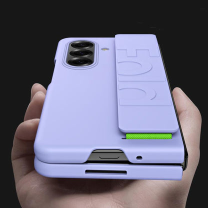 Elastic Wrist Grip Back Cover Phone Case - For Samsung Galaxy Z Fold7 / Fold6