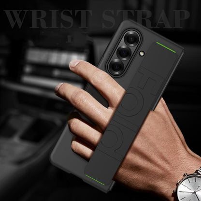 Elastic Wrist Grip Back Cover Phone Case - For Samsung Galaxy Z Fold7 / Fold6