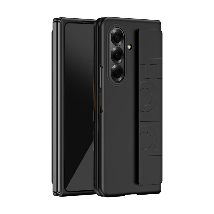 Elastic Wrist Grip Back Cover Phone Case - For Samsung Galaxy Z Fold7 / Fold6 / Fold8
