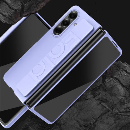 Elastic Wrist Grip Back Cover Phone Case - For Samsung Galaxy Z Fold7 / Fold6