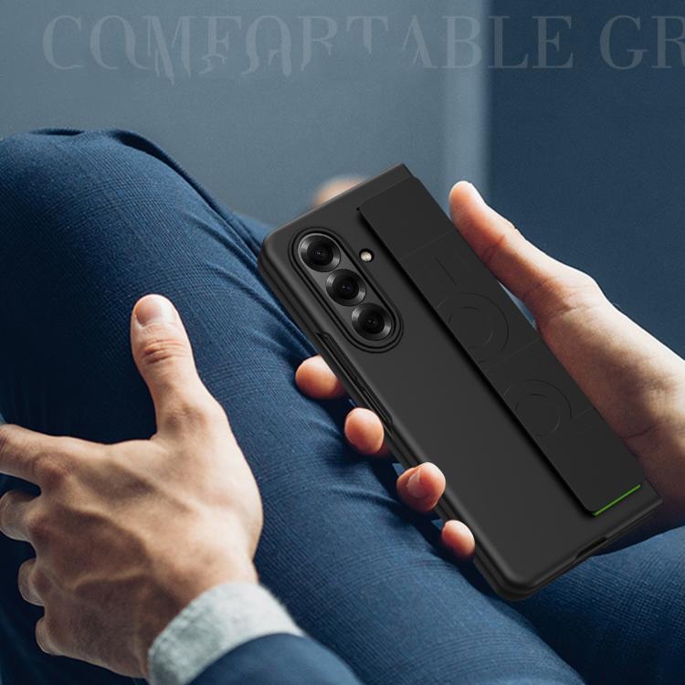 Elastic Wrist Grip Back Cover Phone Case - For Samsung Galaxy Z Fold7 / Fold6