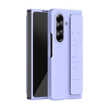 Elastic Wrist Grip Back Cover Phone Case - For Samsung Galaxy Z Fold7 / Fold6 / Fold8