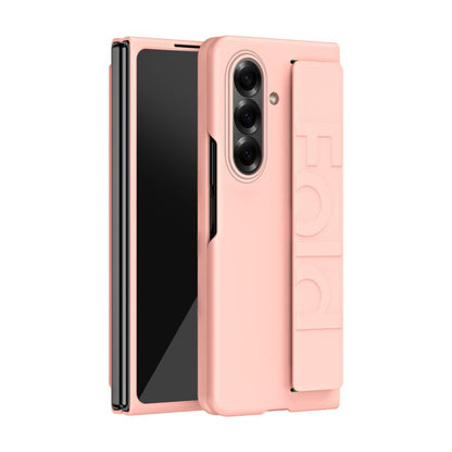 Elastic Wrist Grip Back Cover Phone Case - For Samsung Galaxy Z Fold7 / Fold6