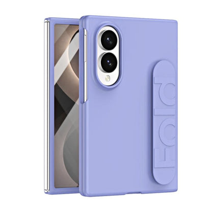 Elastic Wrist Grip Back Cover Phone Case - For Samsung Galaxy Z Fold7 / Fold6 / Fold8