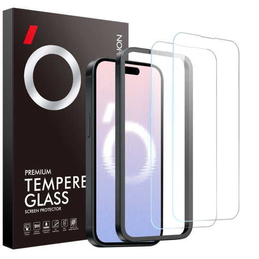 NORTHJO 2pcs Tempered Glass Film with Installation Frame - For iPhone 16 - MosAccessories.co.uk