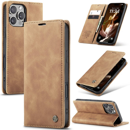 CaseMe Multifunctional Horizontal Flip PU Leather Case - For iPhone 16 Series