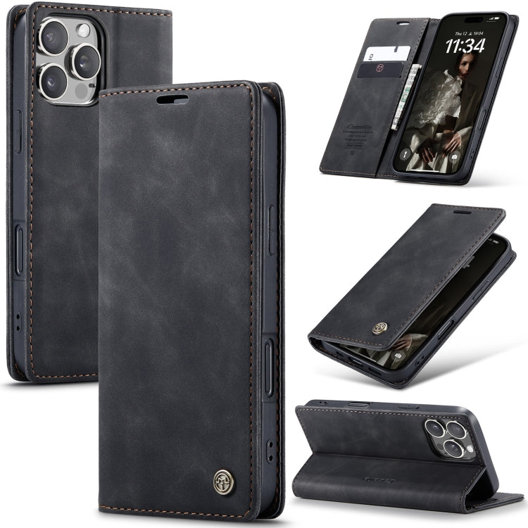 CaseMe Multifunctional Horizontal Flip PU Leather Case - For iPhone 16 Series