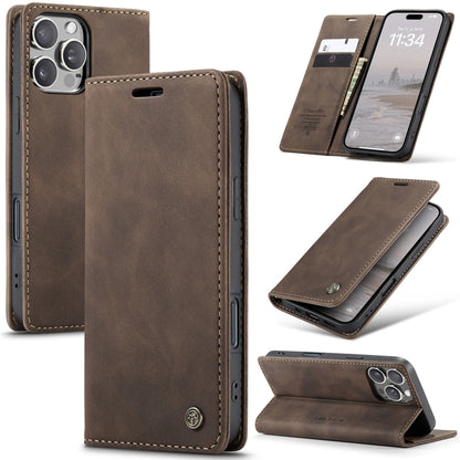 CaseMe Multifunctional Horizontal Flip PU Leather Case - For iPhone 16 Series