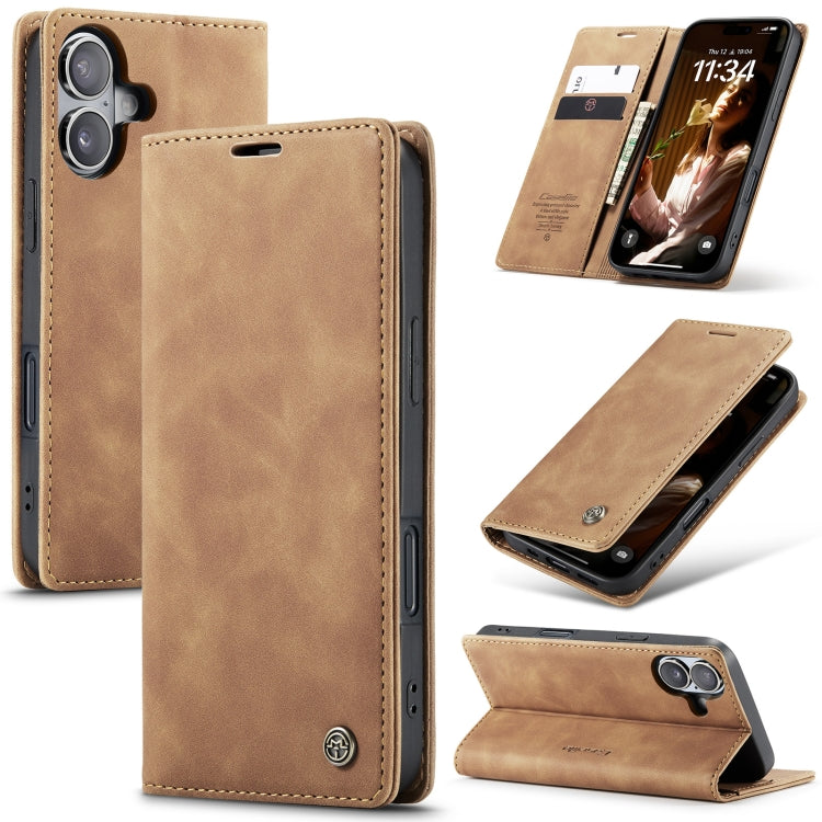 CaseMe Multifunctional Horizontal Flip PU Leather Case - For iPhone 16 Series