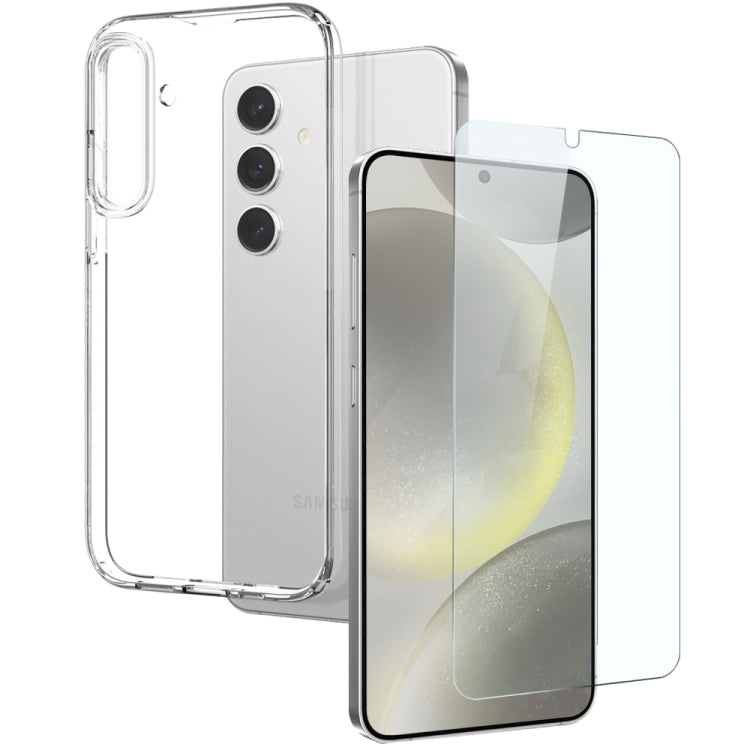 NORTHJO Clear TPU Case with Tempered Glass Screen Protector - For Samsung Galaxy S25 Series / S24 Series
