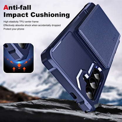 ENKAY Hat-Prince Card Slot Wallet TPU Back PU Leather Phone Case with Lens Film - For Samsung Galaxy S24