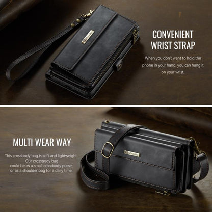 CaseMe RFID Blocking Zipper Wallet PU Leather Phone Case with Crossbody Strap - For Samsung Galaxy A14 / A13 5G