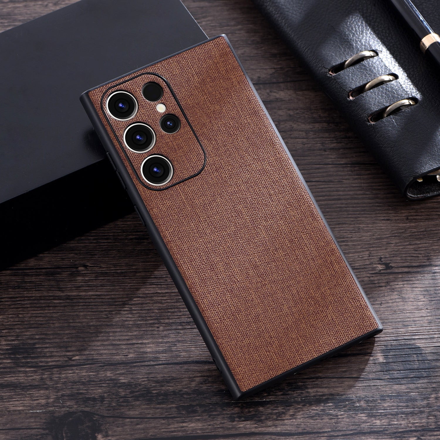 Cloth Texture PU + TPU Phone Case - For Samsung Galaxy S23 Ultra - mosaccessories