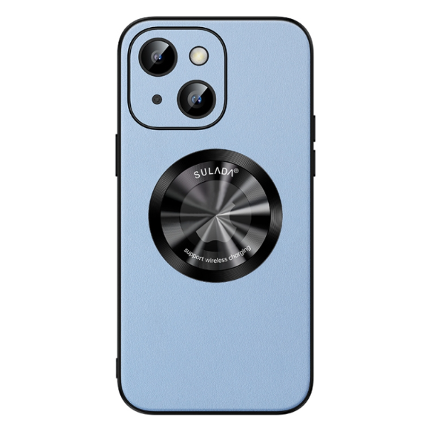 Sulada Zhenpi Series Leather MagSafe Magnetic Phone Case - For iPhone 14 Plus - mosaccessories