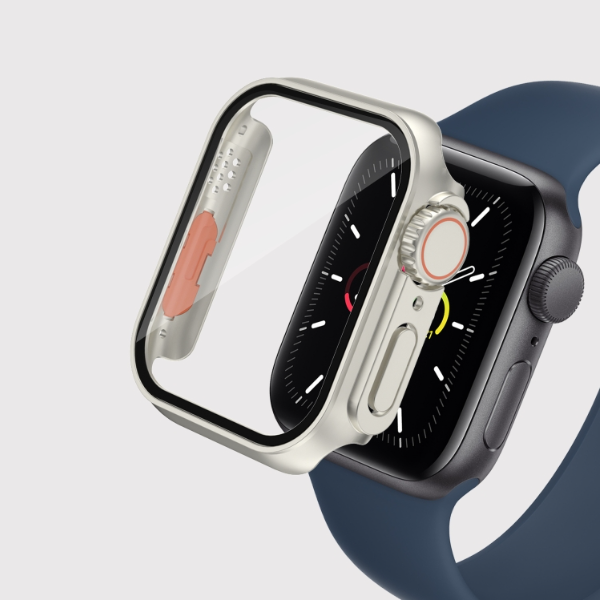 Film PC Watch Case with Detachable Button - For Apple Watch Series 8 & 7 (41mm) - mosaccessories