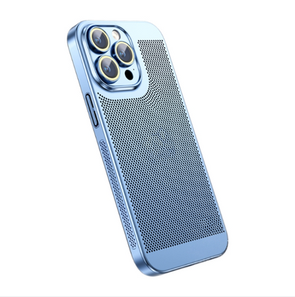 Ice Sense Heat Dissipation Electroplating PC Phone Case - For iPhone 14 Pro Max - mosaccessories