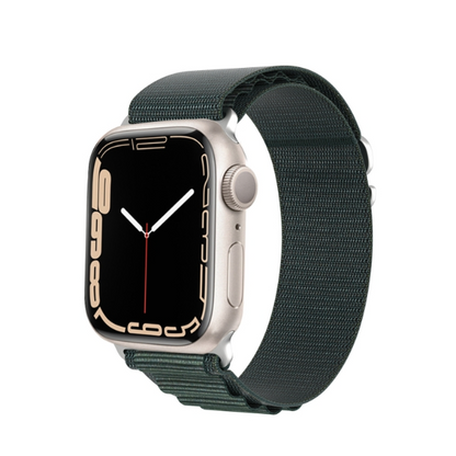 Dux Ducis GS Series Nylon Loop Watch Band - For Apple Watch 9 (41mm) Green - mosaccessories