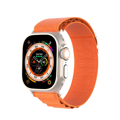 Dux Ducis GS Series Nylon Loop Watch Band - For Apple Watch Ultra 2 Orange - mosaccessories
