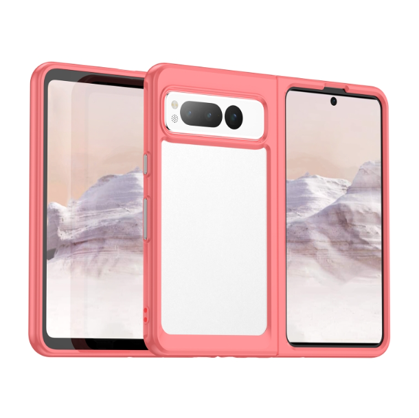 Colourful Series Acrylic + TPU Phone Case - For Google Pixel Fold at MosAccessories