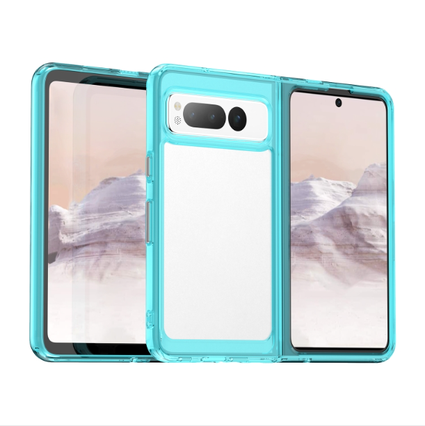 Colourful Series Acrylic + TPU Phone Case - For Google Pixel Fold at MosAccessories