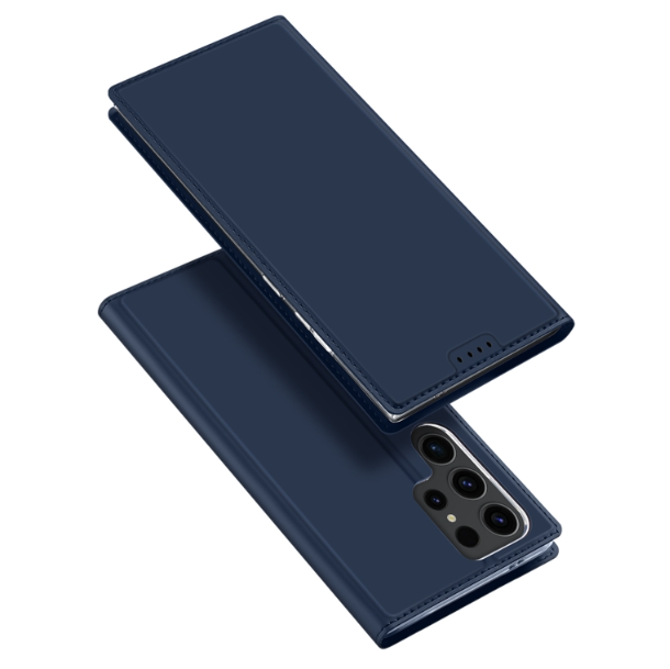 Dux Ducis Skin Pro Series Flip Leather Blue Phone Case - For Samsung Galaxy S24 Ultra - MosAccessories.co.uk