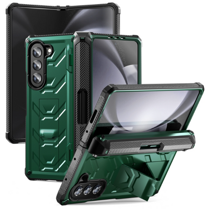 Armoured All-inclusive Shockproof Folding Green Phone Case - For Samsung Galaxy Z Fold5 - MosAccessories.co.uk