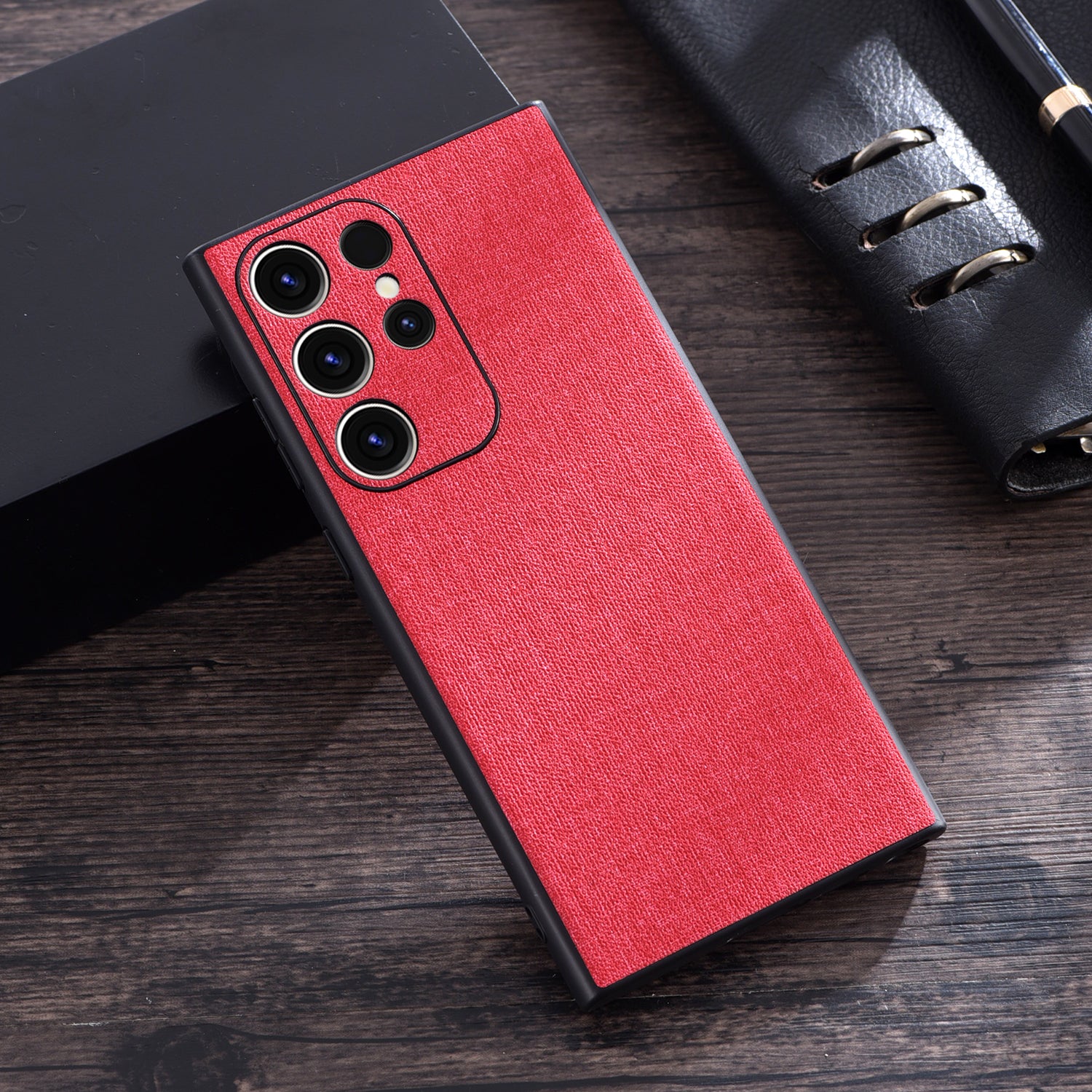 Cloth Texture PU + TPU Phone Case - For Samsung Galaxy S23 Ultra - mosaccessories