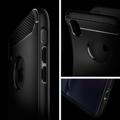 Spigen Rugged Armor Matte Black Case - For iPhone XR