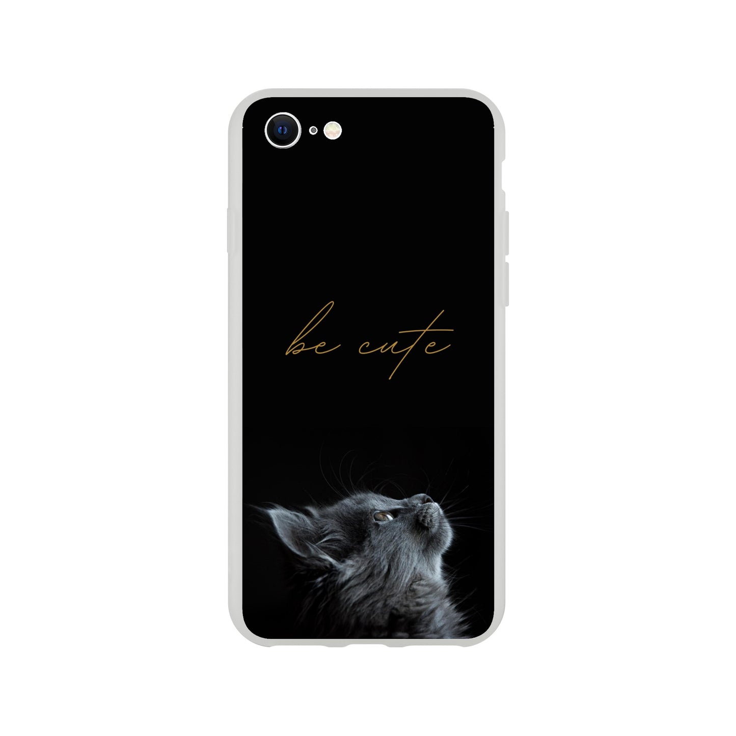 Be Cute Cat Flexi Case Cover - For iPhone 14 / 13 / 12 / 11 / X / 8 / 7 Series