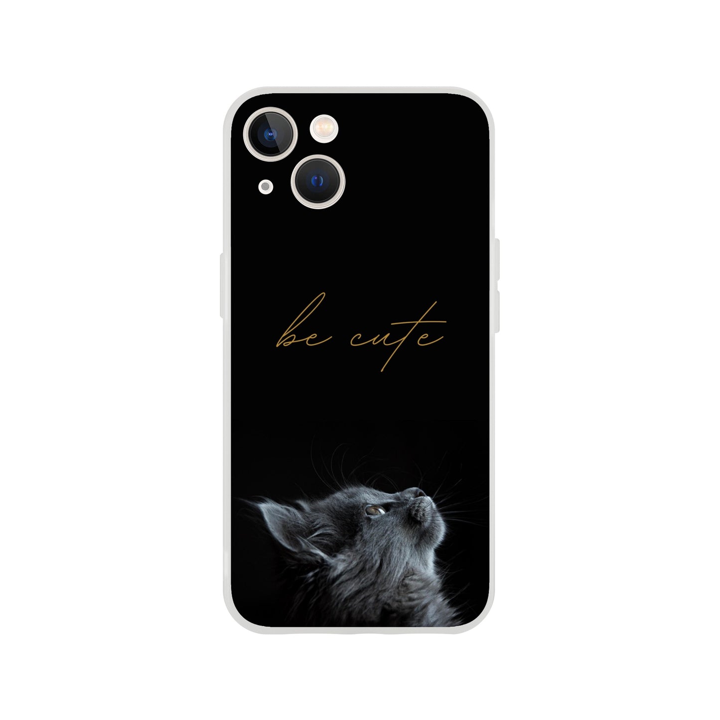 Be Cute Cat Flexi Case Cover - For iPhone 14 / 13 / 12 / 11 / X / 8 / 7 Series