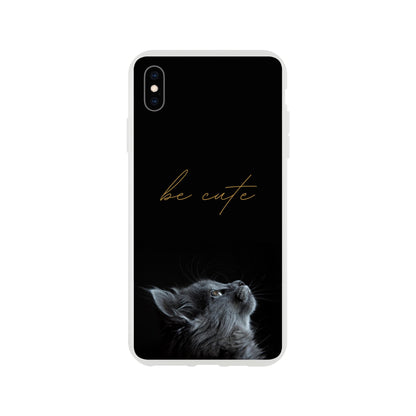 Be Cute Cat Flexi Case Cover - For iPhone 14 / 13 / 12 / 11 / X / 8 / 7 Series