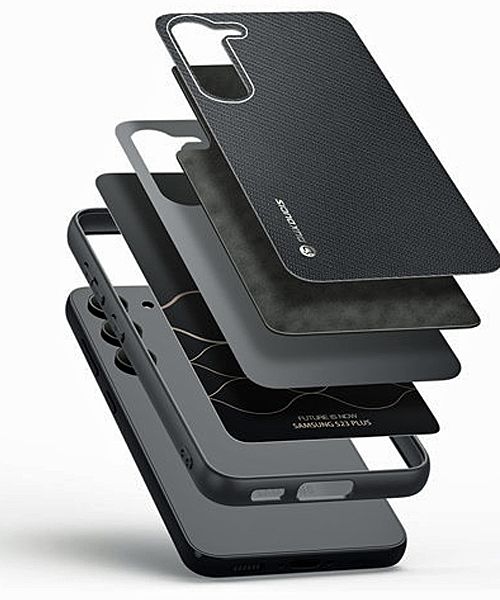 Dux Ducis Fino Series PU + TPU Black Case - For Samsung Galaxy S23 - mosaccessories