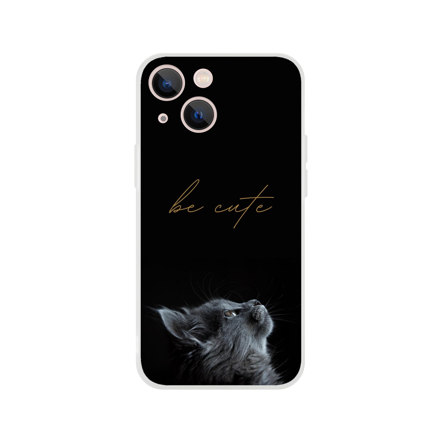 Be Cute Cat Flexi Case Cover - For iPhone 14 / 13 / 12 / 11 / X / 8 / 7 Series