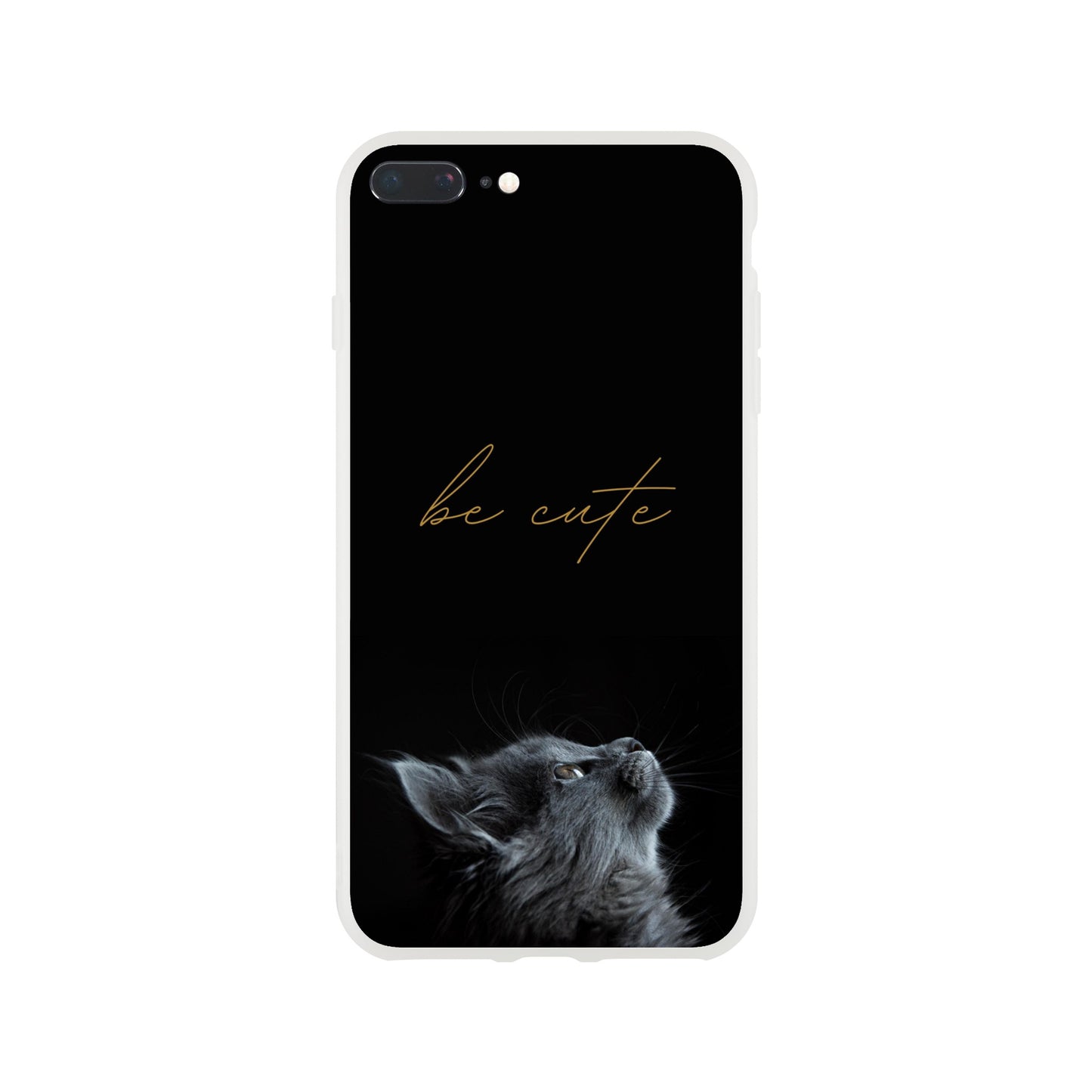 Be Cute Cat Flexi Case Cover - For iPhone 14 / 13 / 12 / 11 / X / 8 / 7 Series