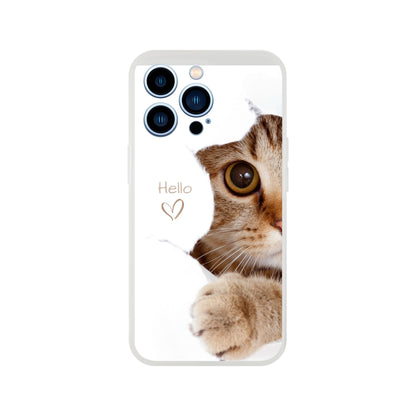 Hello Kitten Flexi Case Cover - For iPhone 14 / 13 / 12 / 11 / X / 8 / 7 Series