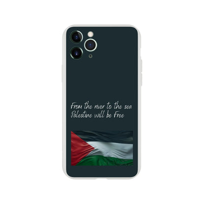 From the river to the sea Palestine will be Free Flexi Case Cover - For iPhone 15 / 14 / 13 / 12 / 11 / X / 8 / 7 Series