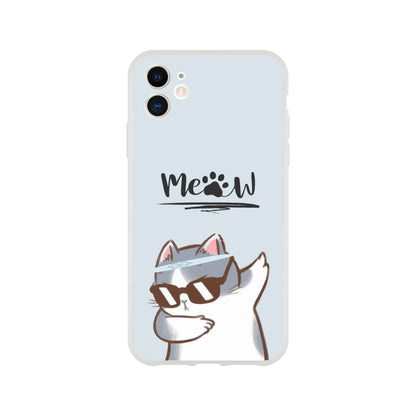 Meow Cat Dab Flexi Case Cover - For iPhone