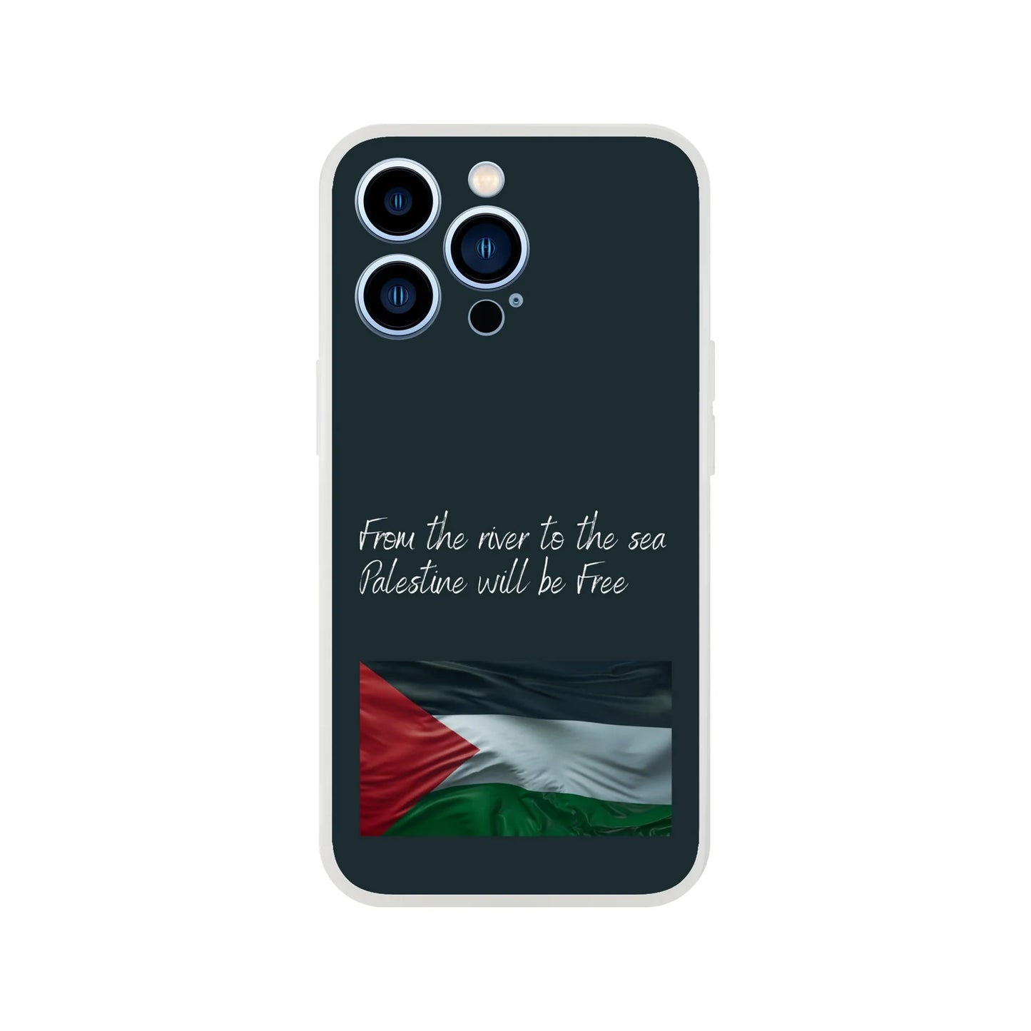 From the river to the sea Palestine will be Free Flexi Case Cover - For iPhone 15 / 14 / 13 / 12 / 11 / X / 8 / 7 Series