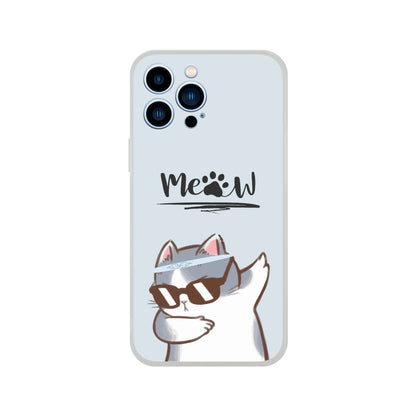 Meow Cat Dab Flexi Case Cover - For iPhone