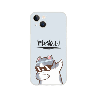 Meow Cat Dab Flexi Case Cover - For iPhone
