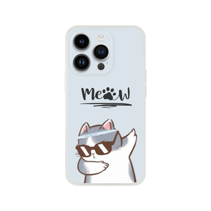 Meow Cat Dab Flexi Case Cover - For iPhone