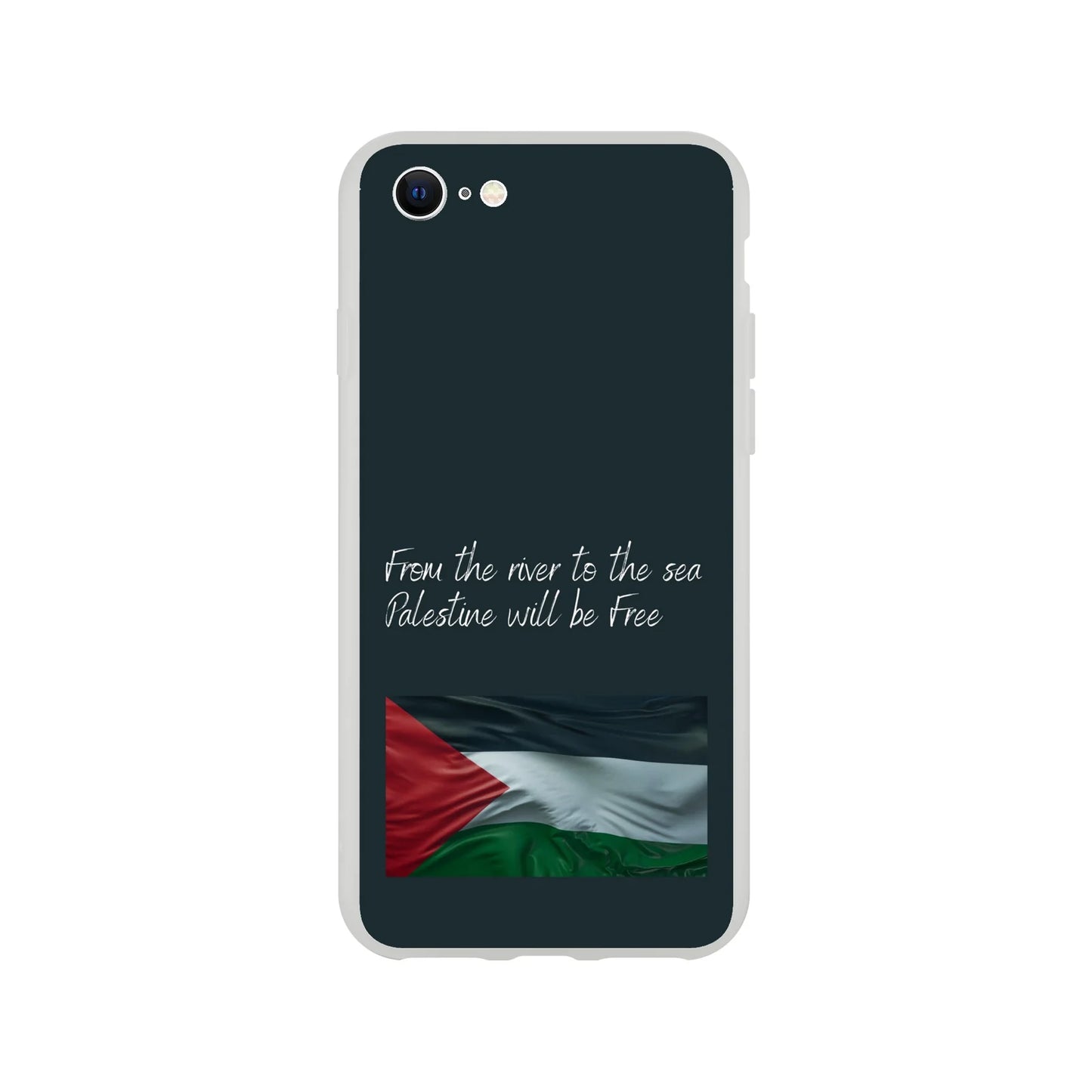 From the river to the sea Palestine will be Free Flexi Case Cover - For iPhone 15 / 14 / 13 / 12 / 11 / X / 8 / 7 Series