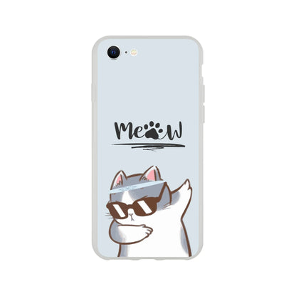 Meow Cat Dab Flexi Case Cover - For iPhone