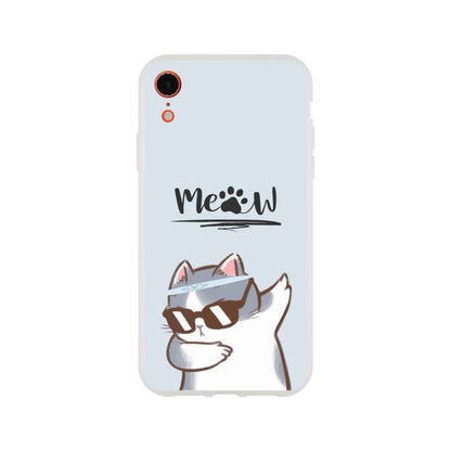 Meow Cat Dab Flexi Case Cover - For iPhone