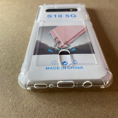 Soft TPU Clear Case With Card Slot - For Samsung S10 5G at MosAccessories.co.uk